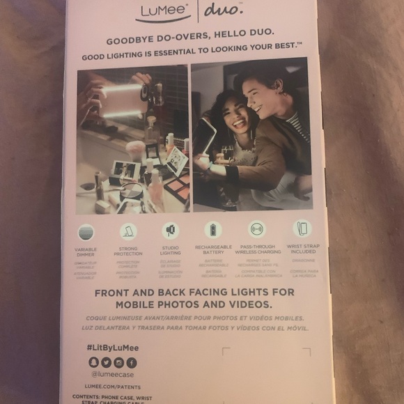 Lumee duo instafame lighted cases for IPhone 6 - 7 - 8 + - Picture 2 of 9